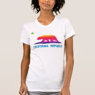Camiseta Bandera de la república de California del arco
