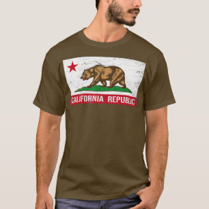 Camiseta Bandera de la República de California Diseño en pr