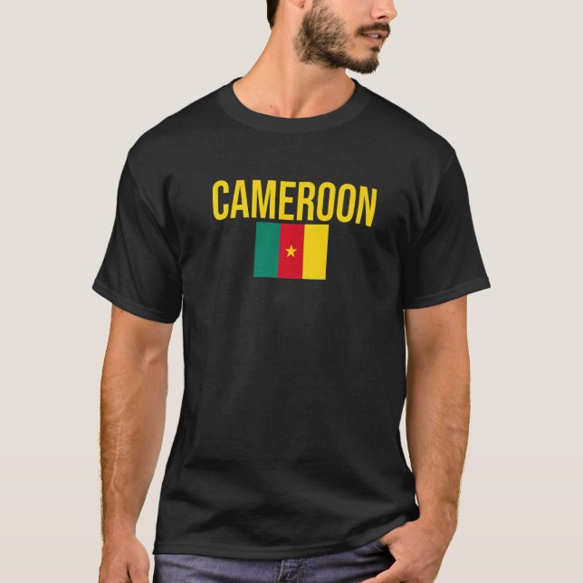 Camiseta Bandera De La República De Camerún (Anverso)