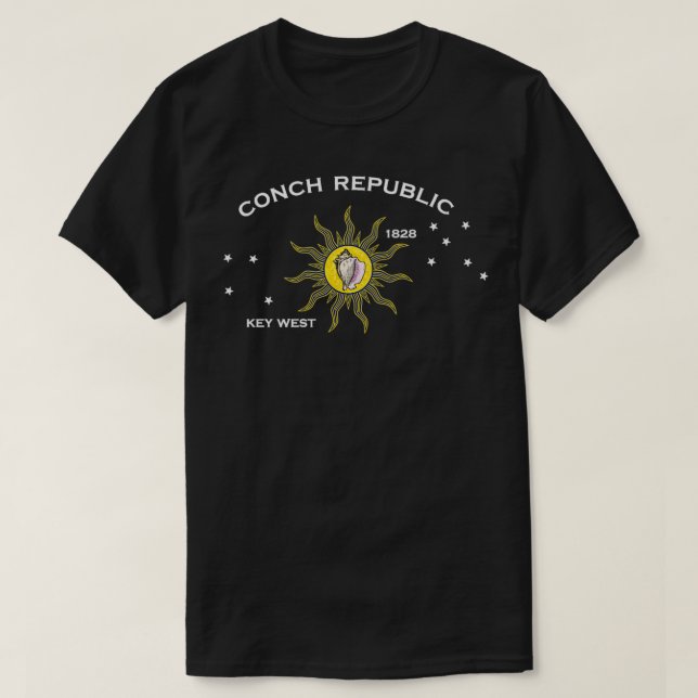 Camiseta Bandera de la República de Conch Classic TShirt (Diseño del anverso)