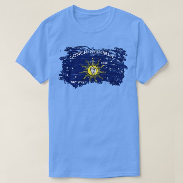 Camiseta Bandera de la República de Conch TShirt 7 (Diseño del anverso)