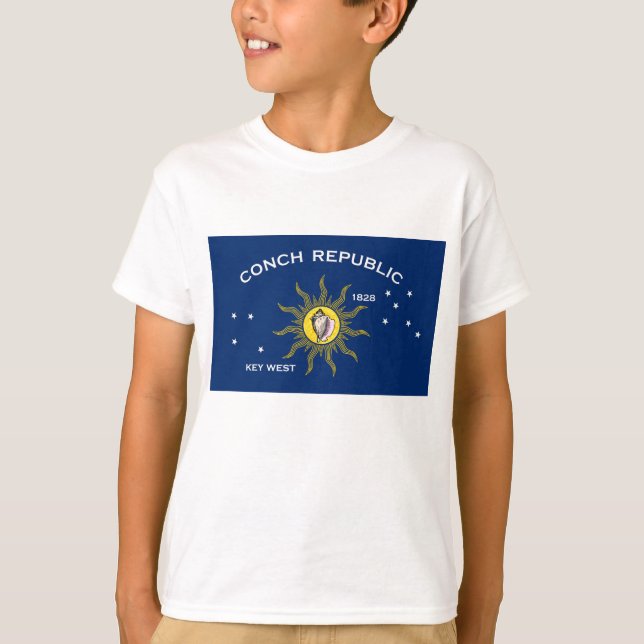 Camiseta Bandera de la República de Concha, Bandera del Oes (Anverso)