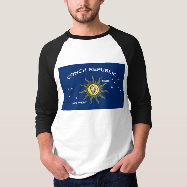 Camiseta Bandera de la República de Concha, Bandera del Oes (Anverso)