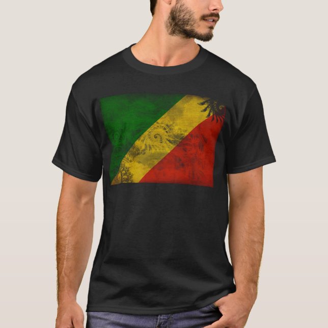 Camiseta Bandera de la república de Congo (Anverso)