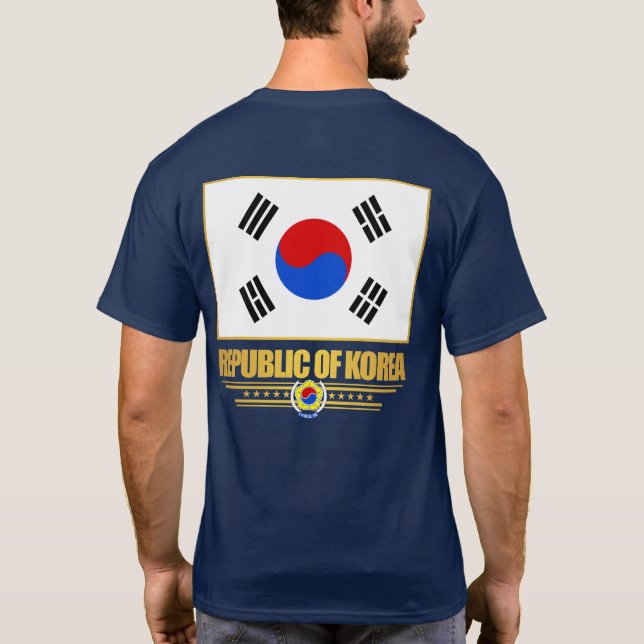 Camiseta Bandera de la República de Corea (Reverso)
