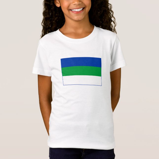 Camiseta Bandera de la República de Komi (Anverso)