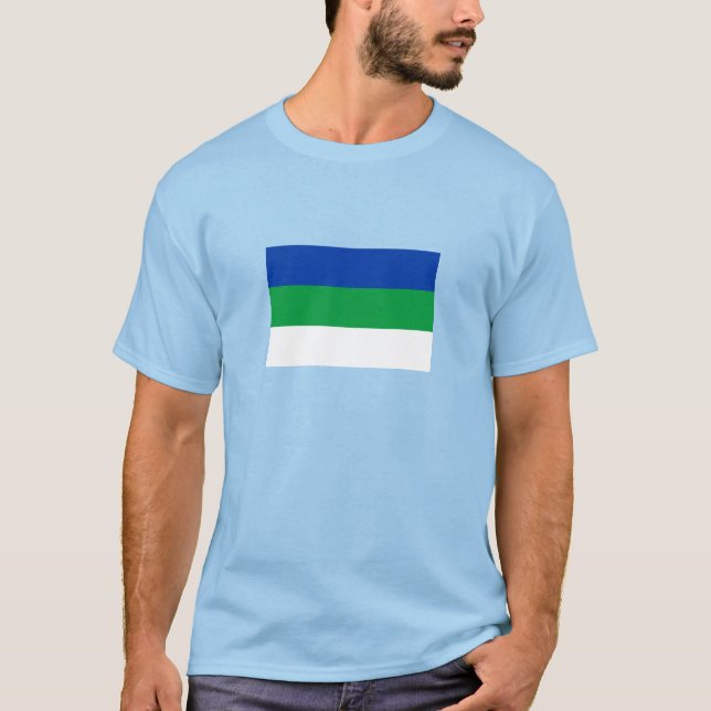 Camiseta Bandera de la República de Komi (Anverso)
