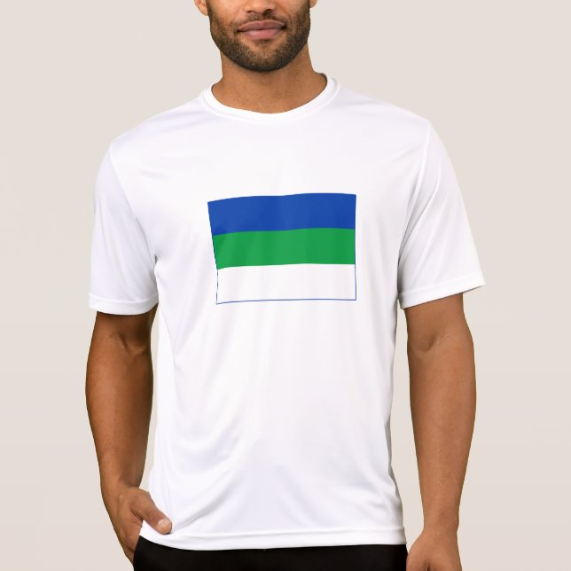 Camiseta Bandera de la República de Komi (Anverso)