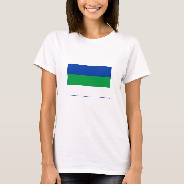 Camiseta Bandera de la República de Komi (Anverso)