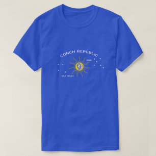 Camiseta Bandera de la república de la concha de Key West