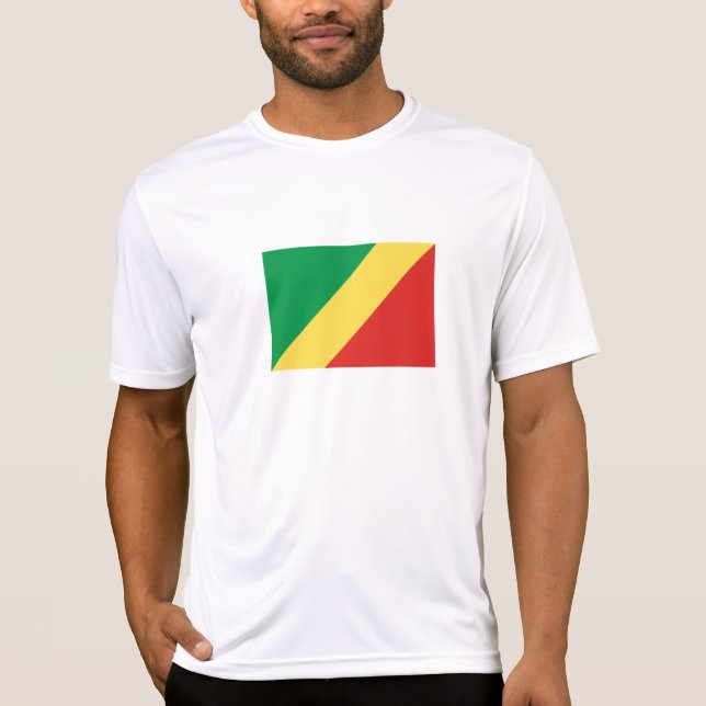 Camiseta Bandera de la República del Congo (Anverso)