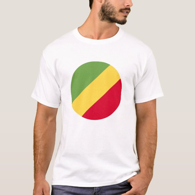 Camiseta Bandera de la República del Congo (Anverso)