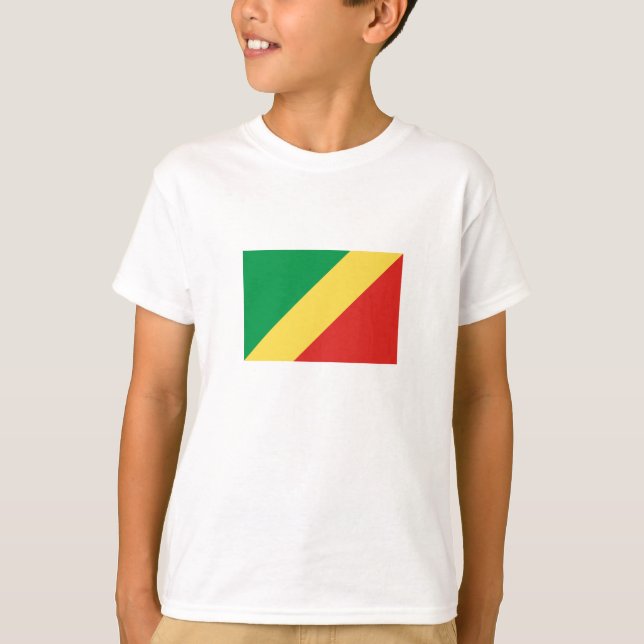Camiseta Bandera de la República del Congo (Anverso)