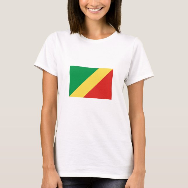 Camiseta Bandera de la República del Congo (Anverso)
