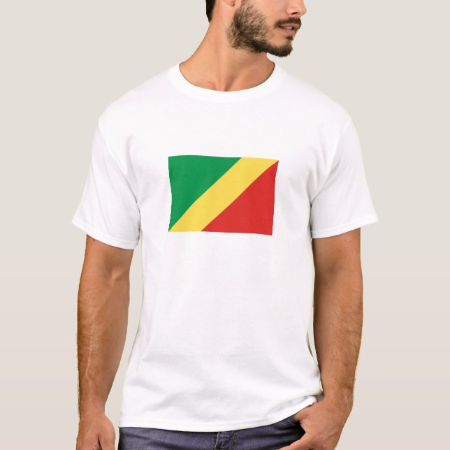 Camiseta Bandera de la República del Congo (Anverso)