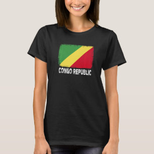 Camiseta Bandera de la República del Congo Apoya a la gente