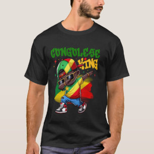 Camiseta Bandera de la República del Congo del Rey Dabbing