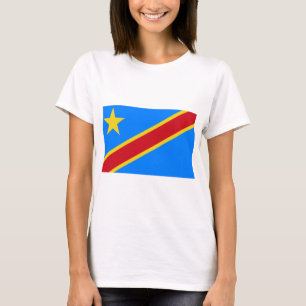 Camiseta Bandera De La República Democrática Del Congo