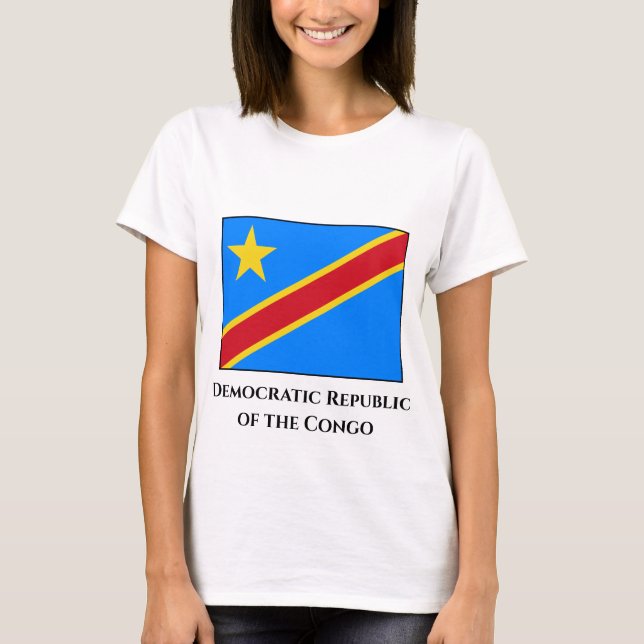 Camiseta Bandera de la República Democrática del Congo (Anverso)