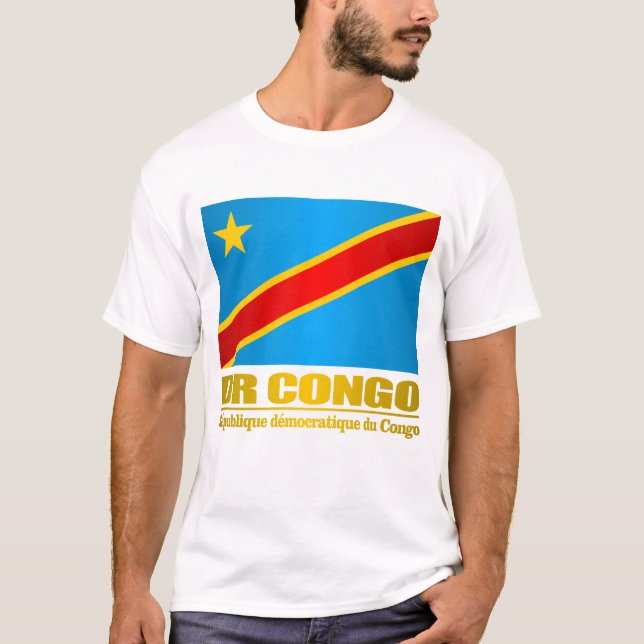 Camiseta Bandera de la República Democrática del Congo (Anverso)