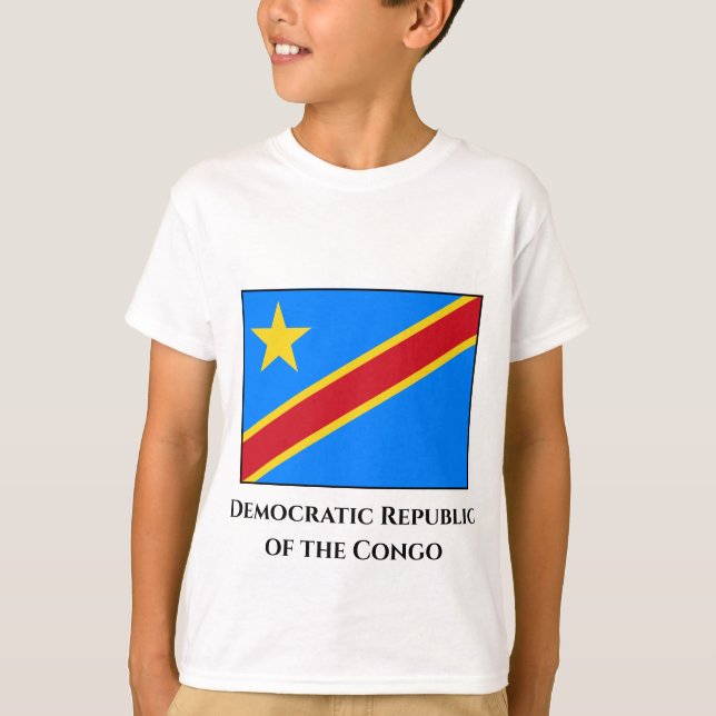 Camiseta Bandera de la República Democrática del Congo (Anverso)