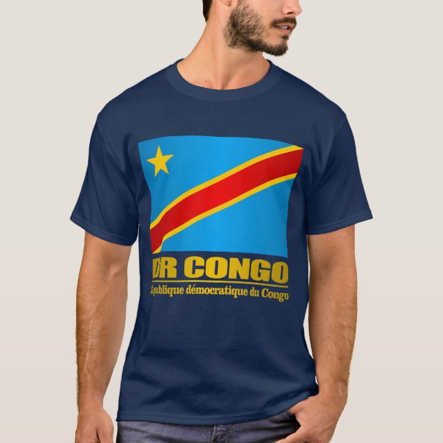 Camiseta Bandera de la República Democrática del Congo (Anverso)