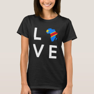 Camiseta Bandera de la República Democrática del Congo: Áfr