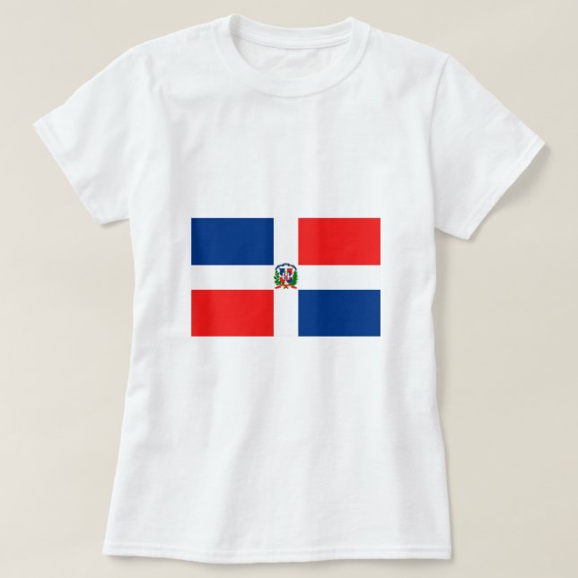 Camiseta Bandera de la República Dominicana (Diseño del anverso)
