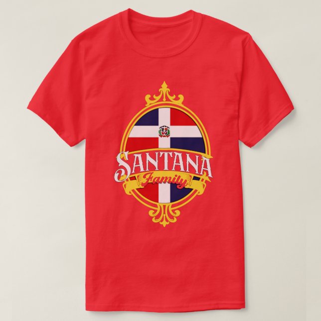 Camiseta Bandera de la República Dominicana de la Familia S (Diseño del anverso)