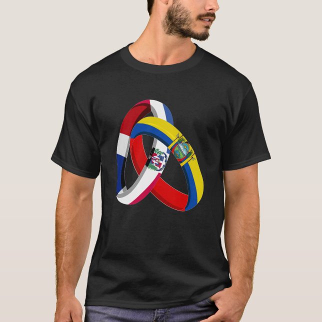 Camiseta Bandera de la República Dominicana Ecuador Grosera (Anverso)