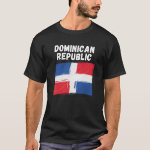 Camiseta Bandera de la República Dominicana Grunge de Vinta