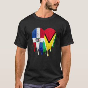 Camiseta Bandera de la República Dominicana Guayanés Corazó