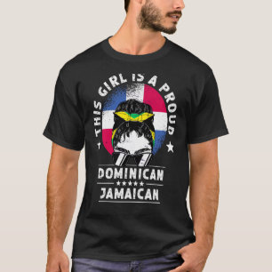 Camiseta Bandera de la República Dominicana Jamaica Chica d