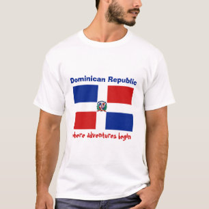 Camiseta Bandera de la República Dominicana + Mapa +