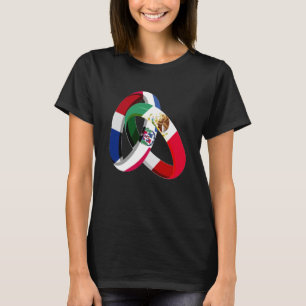 Camiseta Bandera de la República Dominicana México matrimon