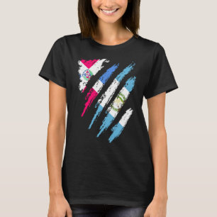 Camiseta Bandera de la República Dominicana País cultivado 