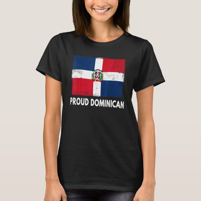 Camiseta Bandera De La República Dominicana Para Hombres Y  (Anverso)