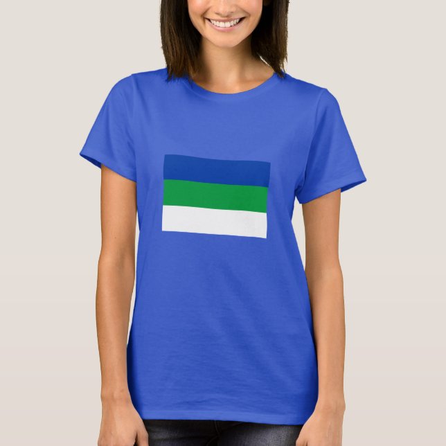 Camiseta Bandera de la República Komi (Anverso)