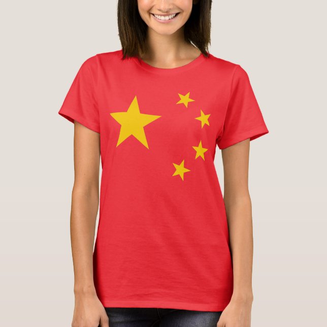 Camiseta Bandera de la República Popular China (Anverso)