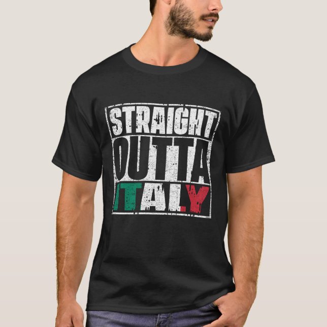Camiseta Bandera de la salida directa de Italia (Anverso)
