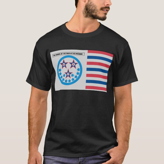 Camiseta Bandera de la secesión usada por la Florida - 10 (Anverso)
