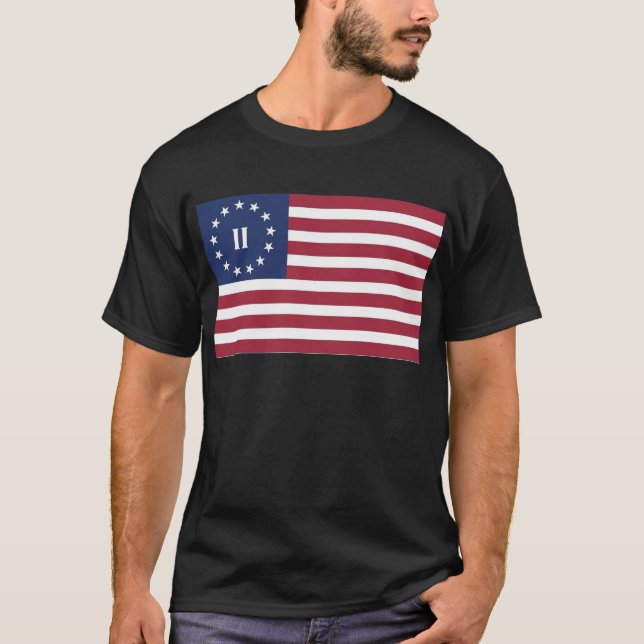 Camiseta Bandera de la segunda revolución americana (Anverso)