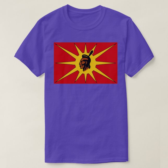Camiseta Bandera de la sociedad guerrera de Mohawk  (Diseño del anverso)