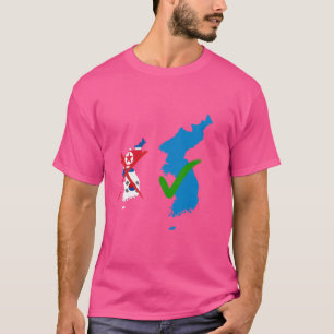 Camiseta Bandera de la unificación coreana divertida, unifi