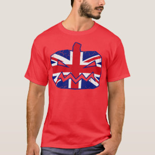 Camiseta Bandera de la Unión de Calabazas de Halloween Gran