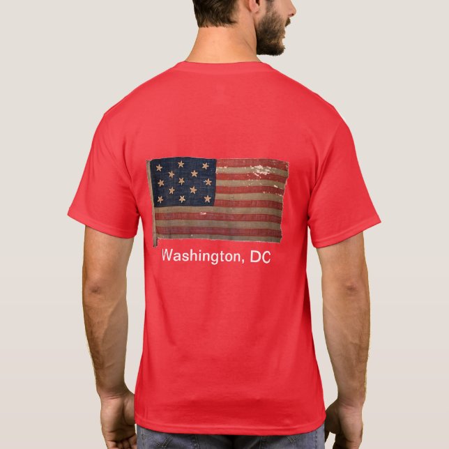 Camiseta Bandera de la Unión de la Guerra Civil ✨ historia  (Reverso)