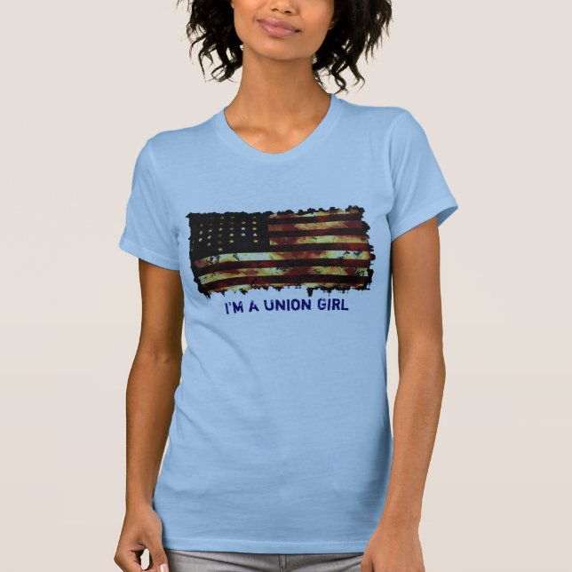 Camiseta Bandera de la Unión, Guerra Civil, Tee divertido d (Anverso)