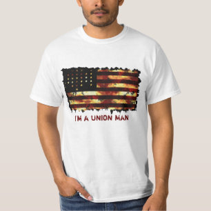 Camiseta Bandera de la Unión, Guerra Civil, Tee divertido d