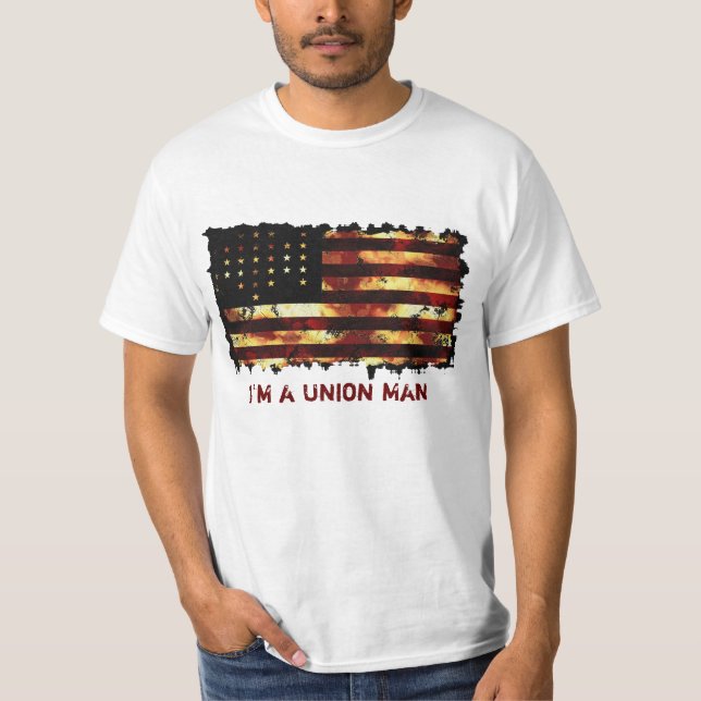 Camiseta Bandera de la Unión, Guerra Civil, Tee divertido d (Anverso)