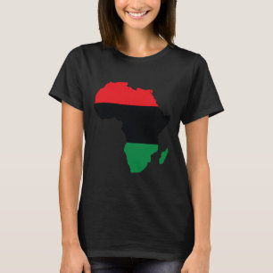 Camiseta Bandera de la Unión Panafricana Mapa Continente Hi